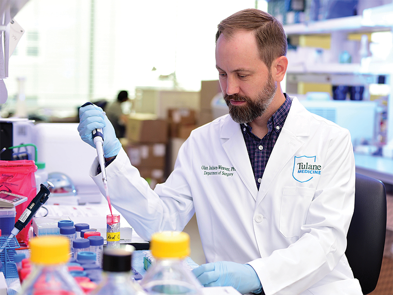 Olan Jackson-Weaver, assistant professor of surgery and adjunct professor of physiology in the School of Medicine.