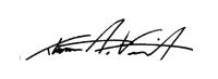 Dean Thomas LaVeist's signature in black ink. 